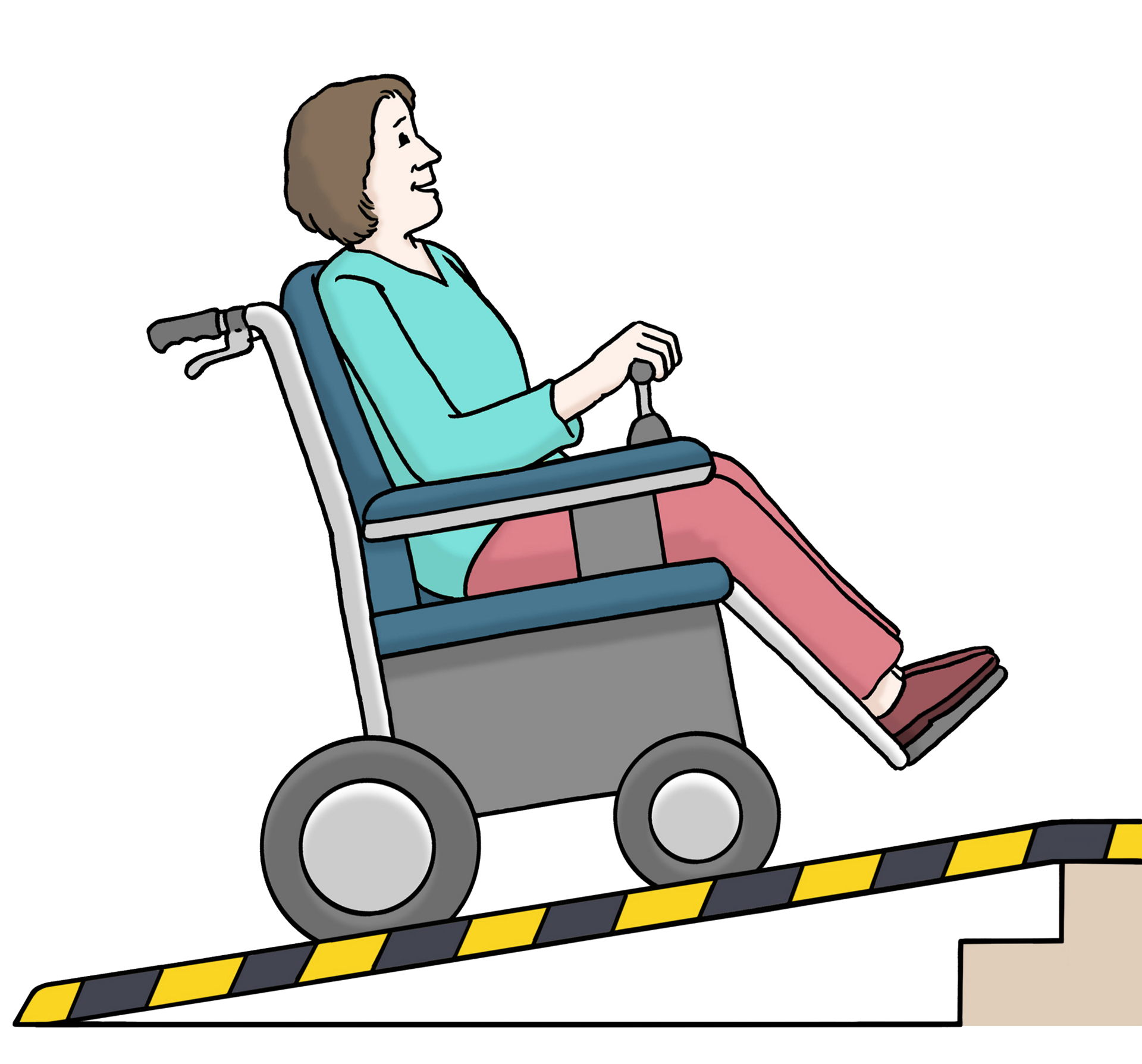Pikogramm Rollstuhlfahrerin