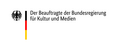 Logo mit Bundesadler, daneben eine schwarz-rot-goldene Leiste: Der Beauftragte der Bundesregierung für Kultur und Medien