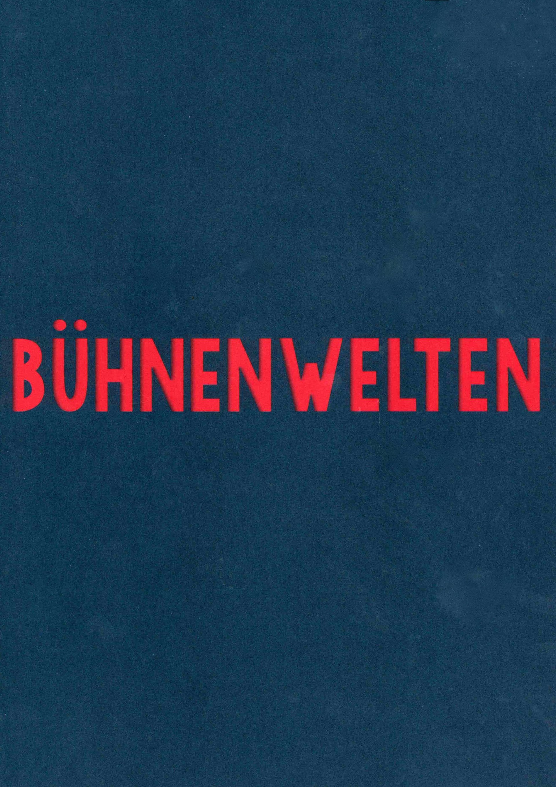 Cover Ausstellungskatalog Bühnenwelten