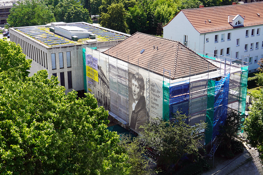 Kleist-Museum während der Bauarbeiten 2023 ©Stiftung Kleist-Museum